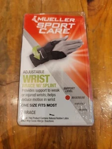 Mueller Sport Care Adjustable Wrist Brace with Splint Maximum Support - Black - Picture 1 of 5