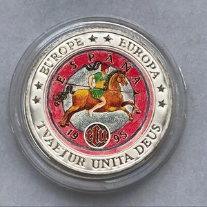 SPAIN Silver coin ECU 1995 EUROPA Proof - Picture 1 of 5