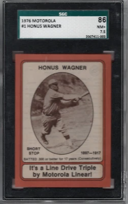 1976 MOTOROLA NO1 ХОНУС ВАГНЕР PSA - Изображение 1 из 2