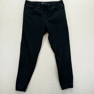 Izod Jogger Mens Medium (32x29) Slim Taper Dark Blue Stretch Drawstring Chambray - Picture 1 of 9
