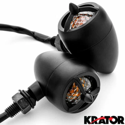 Black Turn Signals Warplane For Harley Davidson V-Rod Night Street V Rod - Image 1 of 4