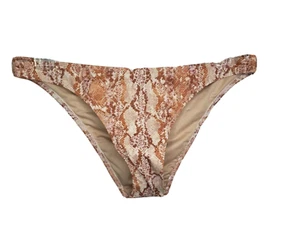 Shade & Shore Bikinihose orange/bronzefarben/metallic Schlangenleder Small (4-6) - Bild 1 von 6