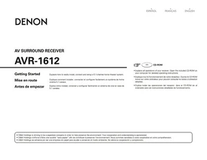Denon AVR-1612 Receiver Amplifier Owners Manual - Picture 1 of 1