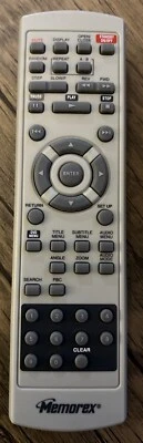 MEMOREX DVD PLAYER REMOTE CONTROL HS-M449PB-GY-320 MVD2022 MVD2037 MDV2042 - Image 1 of 3