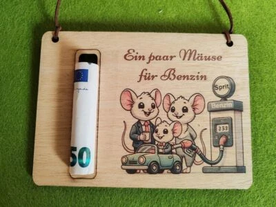 Spritgeld Geldgeschenk Benzin Benzingutschein Geburtstag Geld zum tanken Sprit - Bild 1 von 4