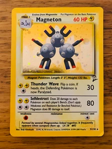 ¡Juego de 2 cartas de Pokémon Magneton (9/130) Holo Base! ¡P&P RÁPIDO Y GRATUITO! - Imagen 1 de 29