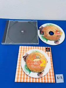 E13 PS1 BURGER BURGER 2 Sony PlayStation 1 Juego Japonés Suave Probado Funcionando - Imagen 1 de 10