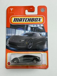 Matchbox Tesla Roadster #75 75/100 Gray - Basic Car  Damaged-D - Picture 1 of 3