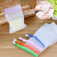 5Pcs Soap Saver Bag Suds Bubbles Maker Sack Sock Pouch Holder Mesh Net Bags