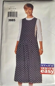 See & Sew Schnittmuster 3885 Misses' Pullover Gr. 12-16 Vintage 1995 unbenutzt - S4 - Bild 1 von 3