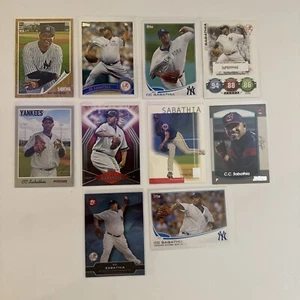 CC Sabathia Lot (10) Baseball Card Collection Topps Donruss Upper Deck Fleer - Picture 1 of 4