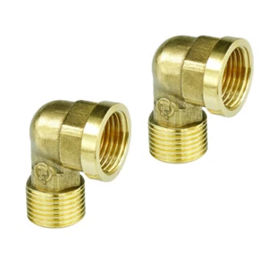 2PCS Pressure Washer Connector Outdoor Water Faucet Hose Elbow 90° Adapter - Picture 1 of 9