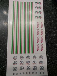 Mexican Convention For" Hot Wheels" clear water slide decals 1:64 MADE IN USA!!! - Picture 1 of 5