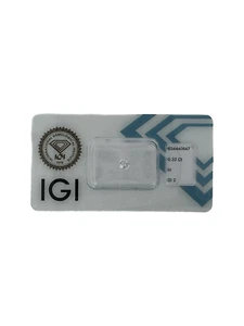 Loose IGI Certified Natural 0.32ct Round Brilliant H SI2 Diamond - Picture 1 of 3
