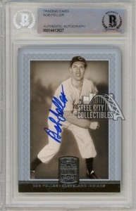 Bob Feller 2005 Donruss Greats Baseball Autograph Card #8 BAS