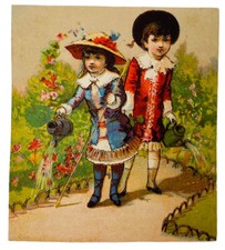 ANTIQUE MERCHANT’S TRADE CARD – BUTTON & OTTLEY SHOE DRESSINGS 1880’S