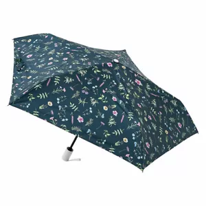 Japan estaa 200g Lightweight UV-Proof Automatic Umbrella HERBAL DARKBLUE w/ Case - Picture 1 of 3