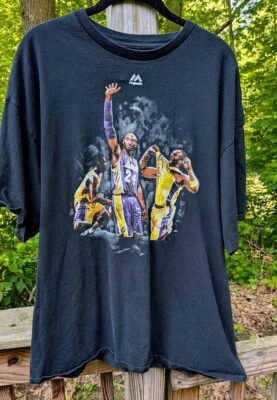 Vintage Kobe Bryant T-Shirt Mens Size 2XL Majestic Los Angeles Lakers Mamba - Image 1 of 4