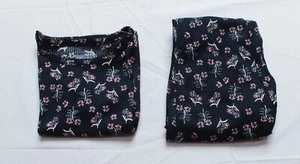 Old Navy Girl's Floral Printed Rib-Knit Pajama Set JL3 Blue Size XS NWT - Picture 1 of 8