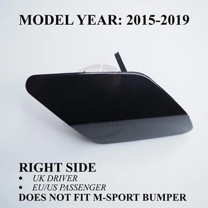 Cubierta de arandela de faros para BMW X6 F16 SE lado derecho 2015-2019 negro zafiro 475 - Imagen 1 de 16