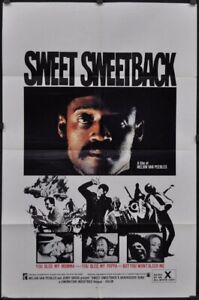 Sweet Sweetback's Baadasssss Song 1971 27X41 MOVIE POSTER MELVIN VAN PEEBLES