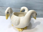 Vtg Sittre Ceramic Porcelain Gaggle Of (3) Geese Duck Ring Planter Bowl Dish