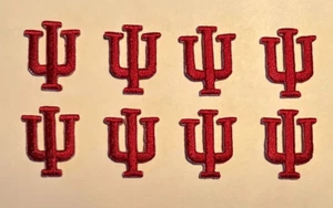 Indiana Patch Indiana Universität Patch IU Hoosiers Patch Aufbügeln 7/8" hoch 8 Stck. - Bild 1 von 3