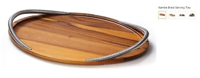 Nambe Braid Serving Tray  MT0641 - Image 1 of 4