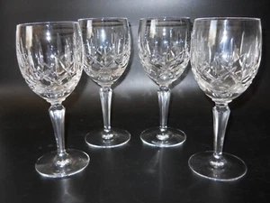 Gorham Germany Cut Crystal LADY ANNE (4) Wine Glass 6 7/8" Retired XLNT - Picture 1 of 6