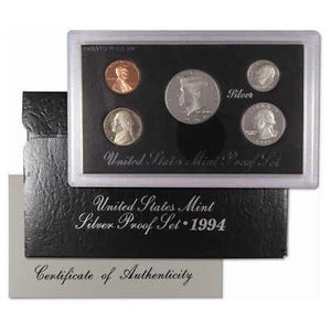 1994 Silver Proof Set U.S. Mint Original Government Packaging OGP COA - Picture 1 of 5