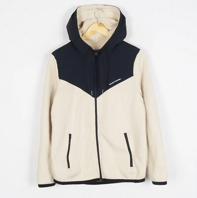 Pull homme HOLLISTER taille S à capuche fermeture éclair intégrale beige coto... - Photo 1/4