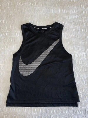 Camiseta sin mangas Nike Running Swoosh Run Dri-Fit espalda deportiva malla trasera negra talla XS Foto 1 de 4
