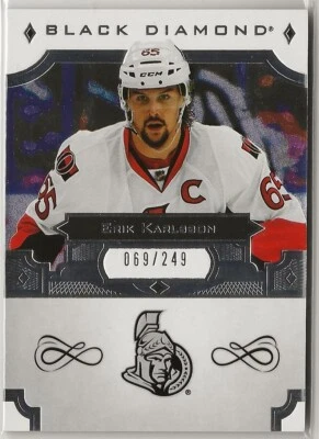2017 2017-18 Black Diamond #BDBEK Erik Karlsson 069/249 Ottawa Senators - Image 1 of 2