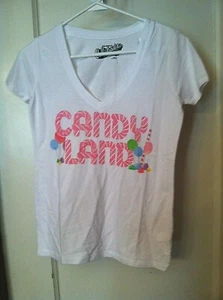 Candyland White Old Navy Womens T-Shirt Size XSmall NEW - Picture 1 of 4
