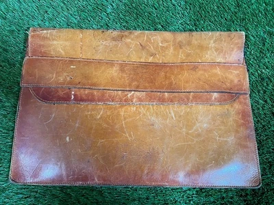 Cartera de cuero rústico vintage retro LEVI STRAUSS & CO carpeta bolsa de documentos Foto 1 de 4