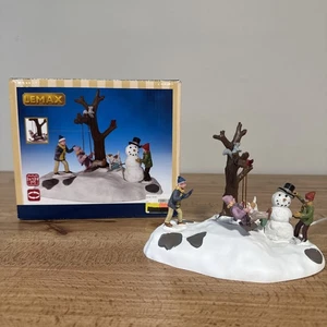 Lemax Weihnachtsdorf Swing Time Schneemann animierter Tischakzent #24481-R - Bild 1 von 7