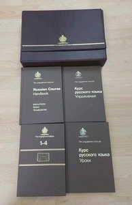 VINTAGE The Linguaphone Institute Russian Course Cassettes, Books & Case - Picture 1 of 8