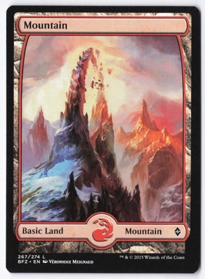 Mountain () - Full Art L Battle for Zendikar 267 LP - Image 1 of 2