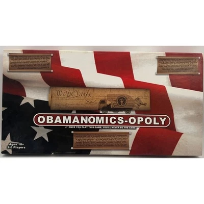 Rare Obamanomics-Opoly Monopoly type board game COMPLETE - Image 1 of 4