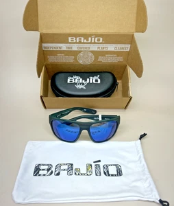 Gafas de sol BAJIO LAS ROCAS marco azul hierba lente de vidrio azul NUEVO garantía XL - Imagen 1 de 9