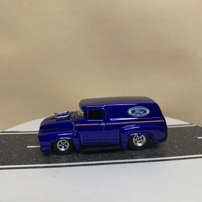 Camión Ford F-100 panel azul nuevo Hot Wheels cargador clásico 100 % personalizado 4/4 '56 Foto 1 de 4
