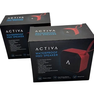 Juego de 2 Altavoces Bluetooth Impermeables - Portátil AZUL - ¡Grandes Rellenos de Medias! - Imagen 1 de 4