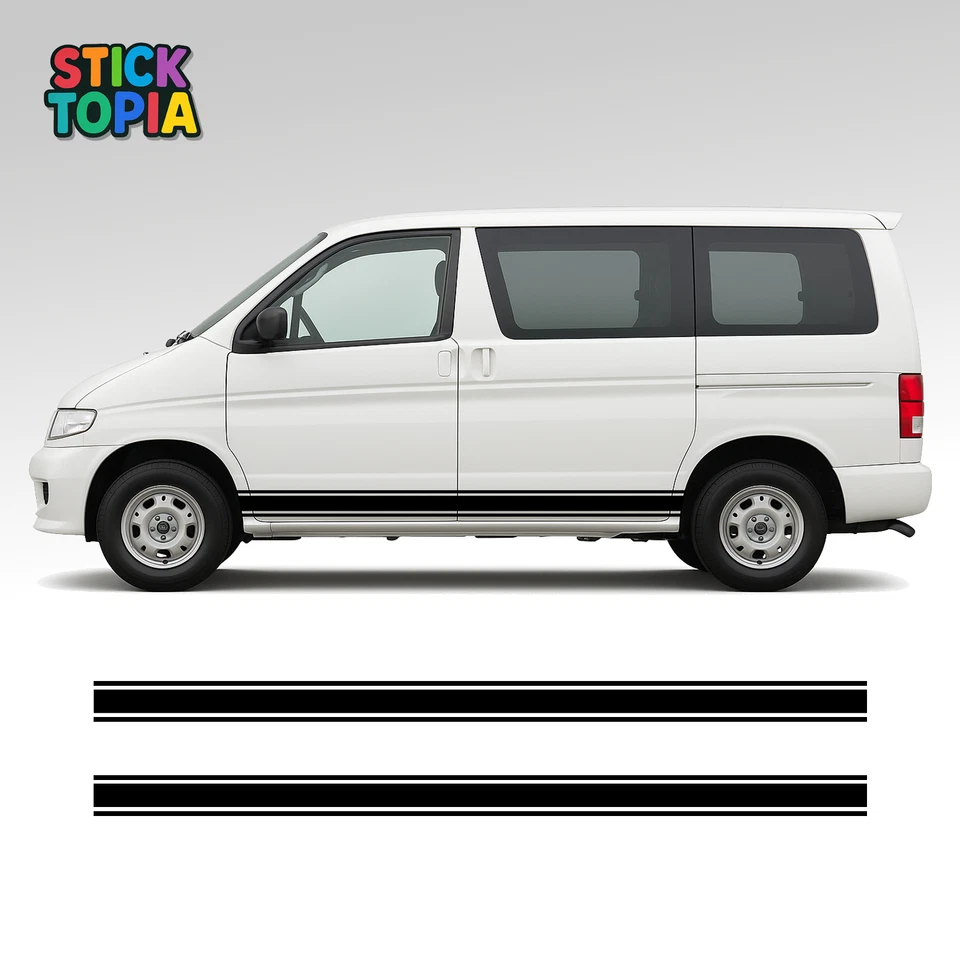 Mazda Bongo Friendee Camper Side Stripe Decal Stickers -  Graphics Aero Design - Image 1 of 3