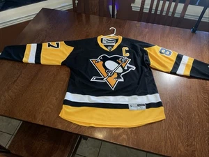 REEBOK CENTER ICE CCM PITTBURGH PENGUINS SIDNEY CROSBY #87 JERSEY SIZE Xl - Picture 1 of 15