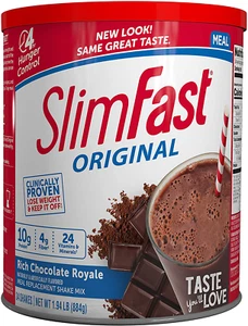 SlimFast Original Meal Shake Mix Powder Weight Loss Drink Chocolate (31.18oz.) - Picture 1 of 12