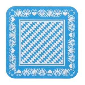 Bierdeckel Bayerische Raute Bavaria Blau - Rot, 9,3 x 9,3 cm, 100 Stück - Bild 1 von 6