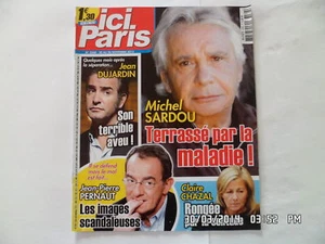 ICI PARIS N°3568 20 NOVEMBRE 2013 MICHEL SARDOU JEAN DUJARDIN CLAIRE CHAZAL F56 - Imagen 1 de 1