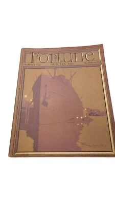 Fortune Magazine - October 1933 - Norman Reever Ship Cover Foto 1 de 4