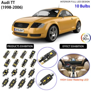 Kit de luz interior LED bombillas de matrícula para AUDI TT MK1 1998-2006 blanco - Imagen 1 de 9