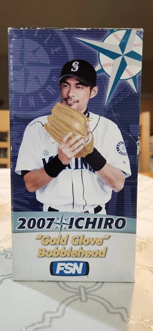 2007 SEATTLE MARINERS Team Fan ICHIRO SUZUKI GOLD GLOVES MLB BOBBLEHEAD Baseball Cover